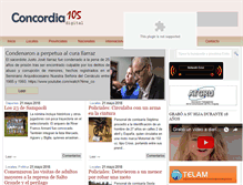 Tablet Screenshot of concordia105digital.com.ar
